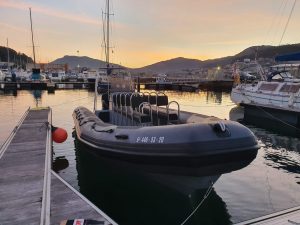 Alquiler de Embarcación a Motor con título Astec 750 (250 cv | 12 pax) en la Ría de Vigo.