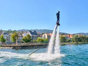 Flyboard en la Ría de Vigo, Galicia