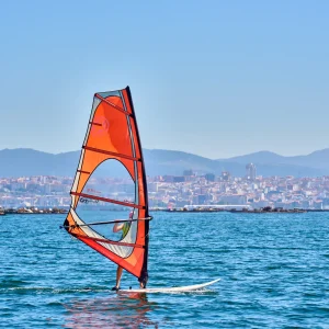 Bautismo en Windsurf en la Ría de Vigo, Galicia