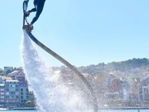 Hoverboard en la Ría de Pontevedra, Galicia
