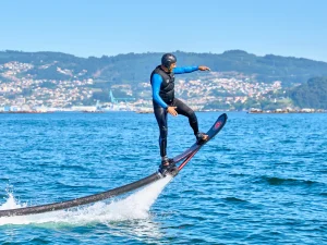 Hoverboard en la Ría de Vigo, Galicia
